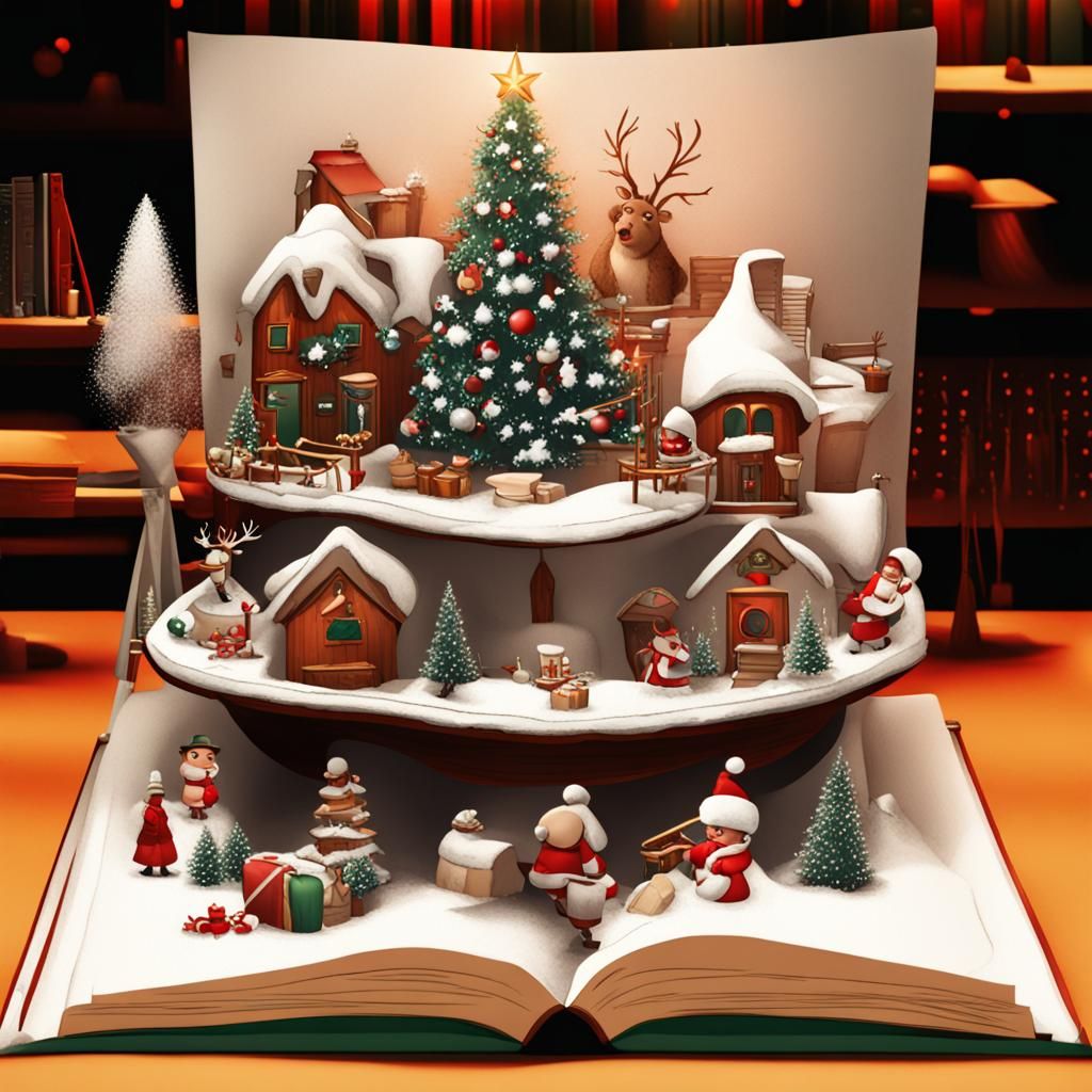 Festive Christmas Scene Generated by AI