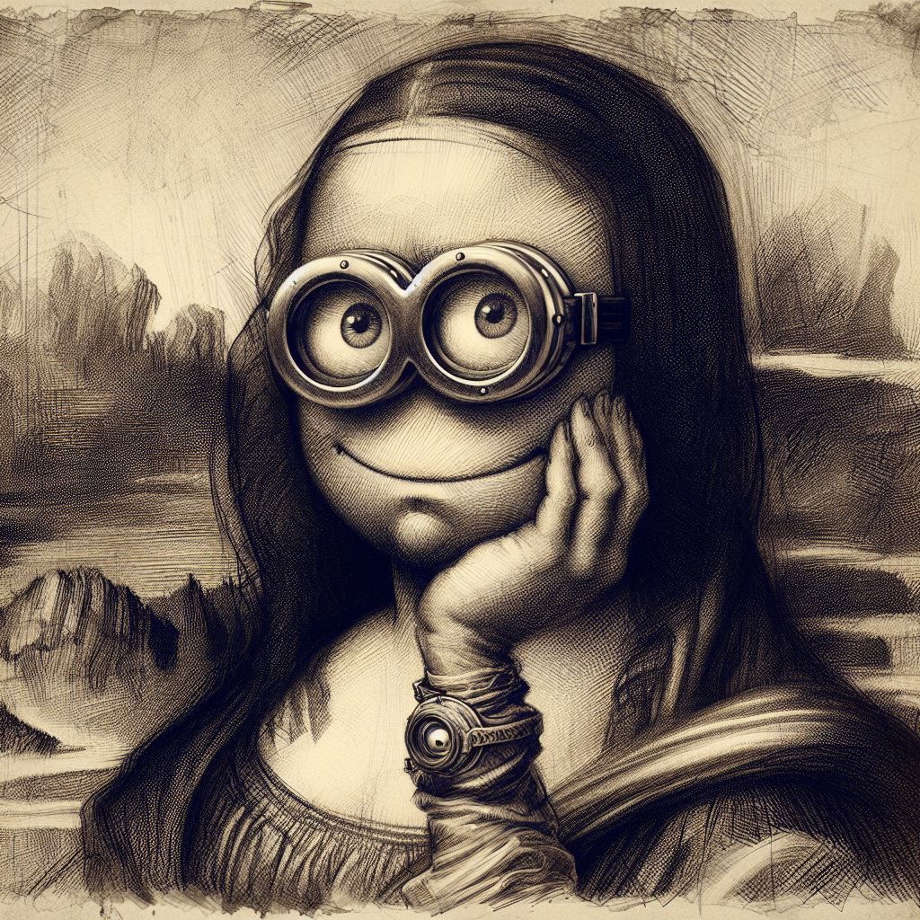 Minion as the Mona Lisa