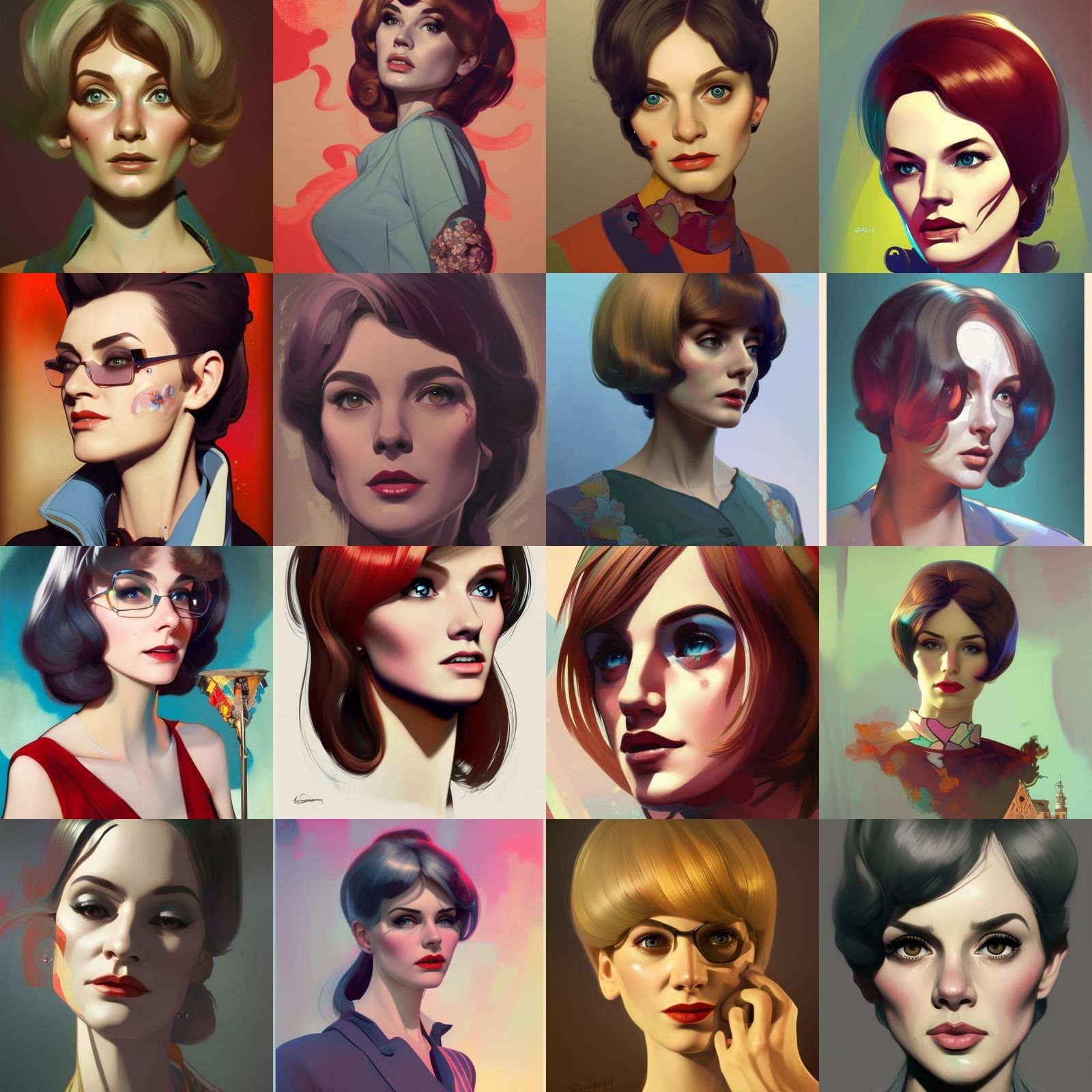 we happy few sally boyle retro 1960's mod groovy - AI Generated Artwork ...