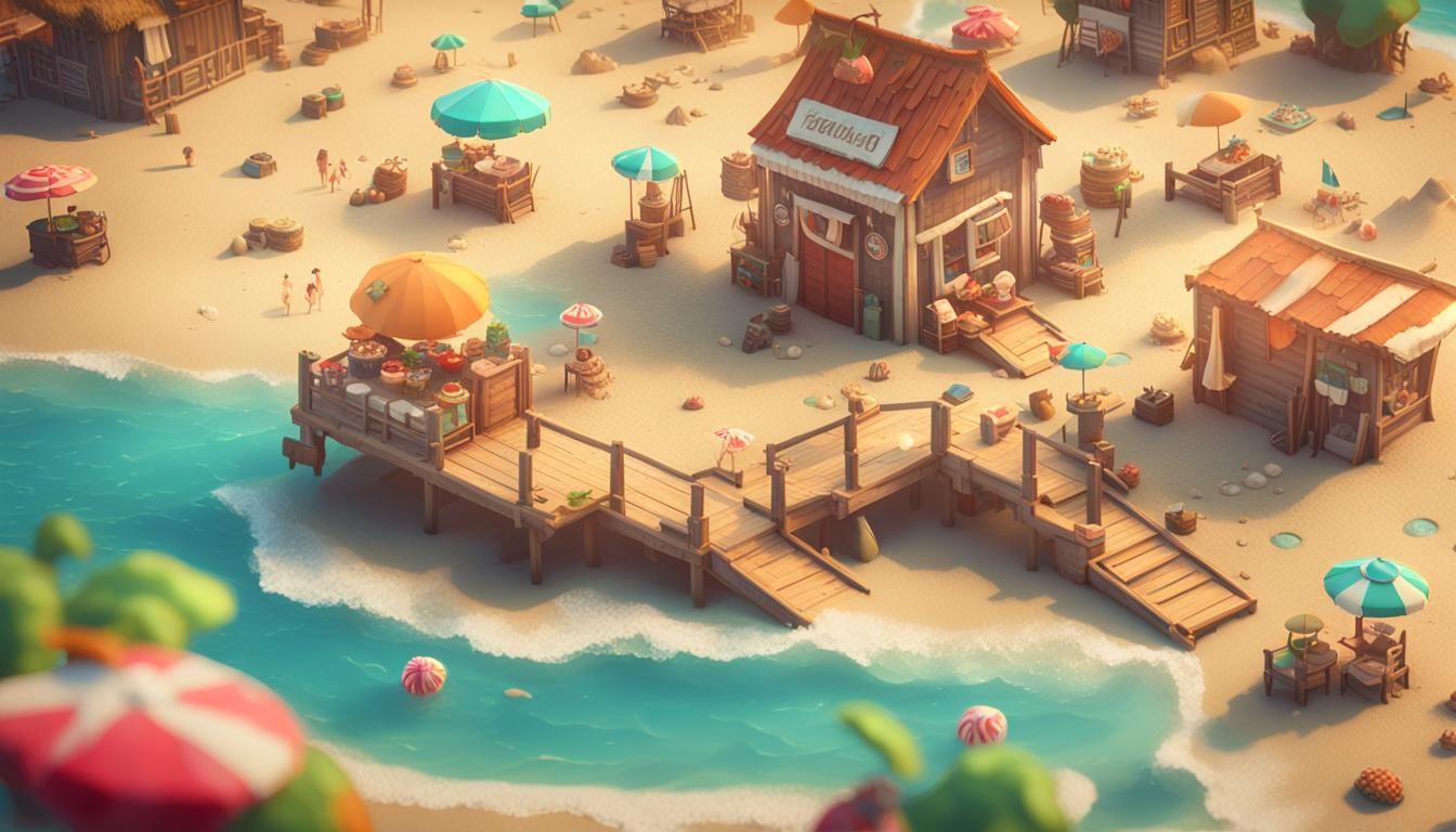Cows on the Beach: 3D Game Cinematic Graphics