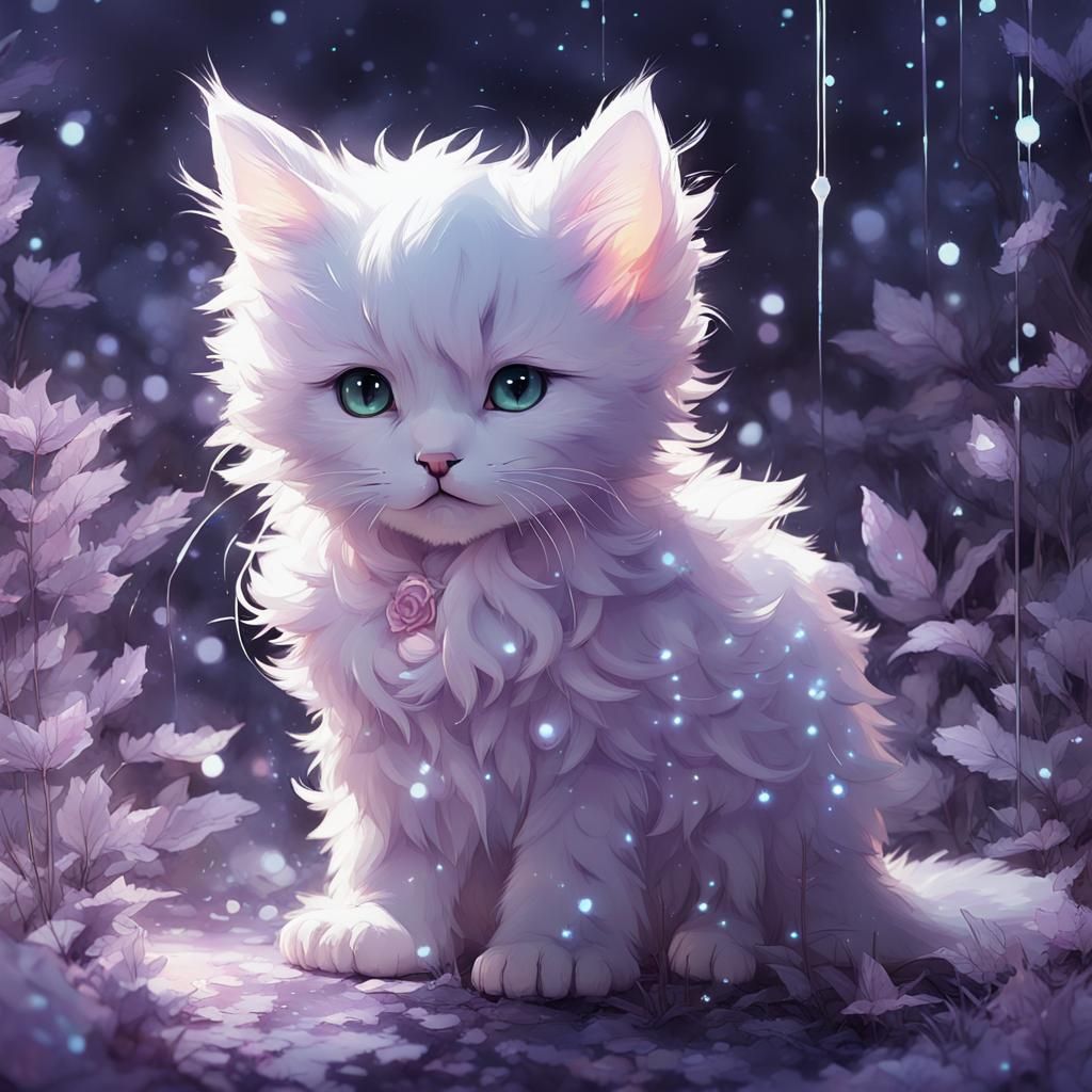 Sparkle kitten AI Generated Artwork NightCafe Creator
