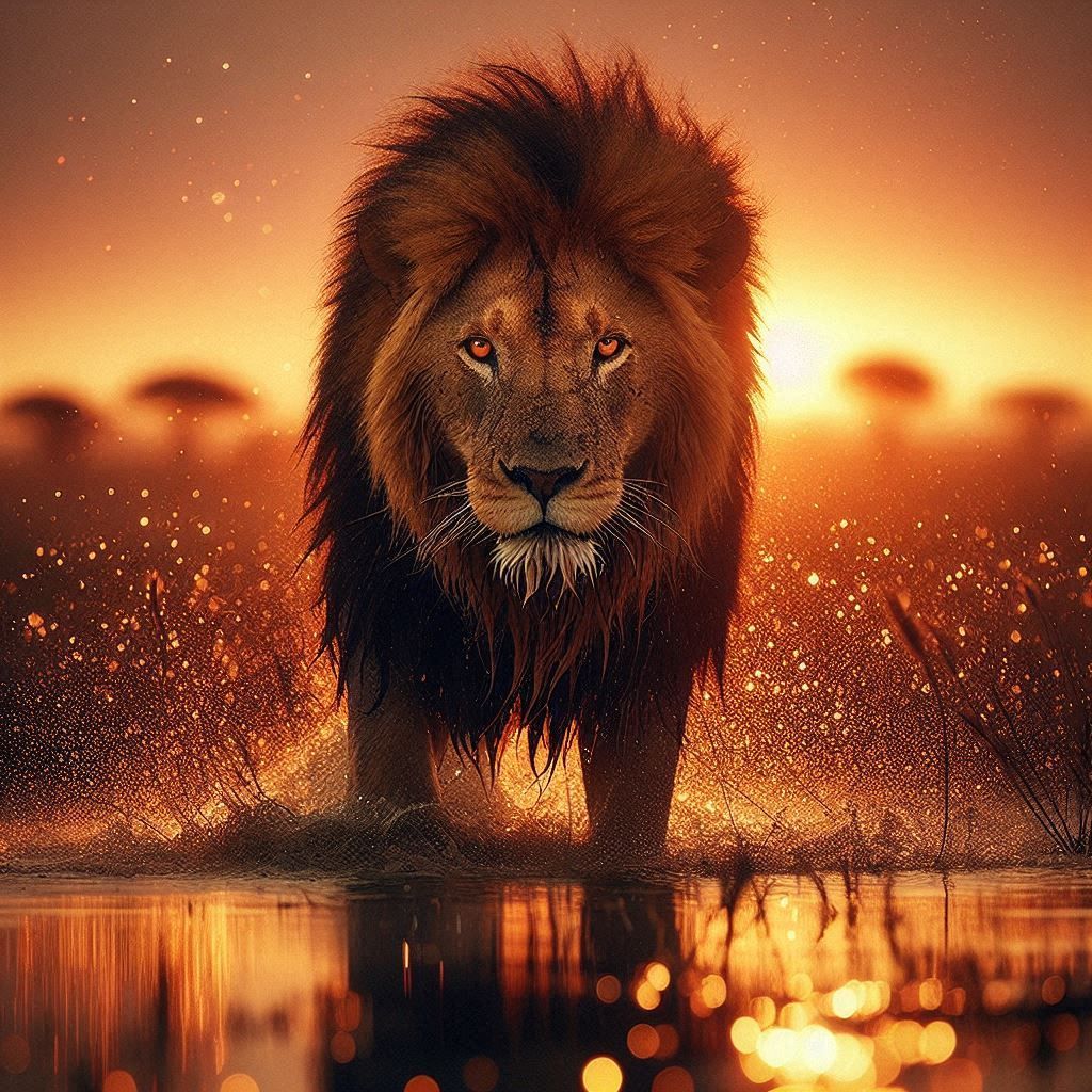 Beautiful Lion  by @undefined