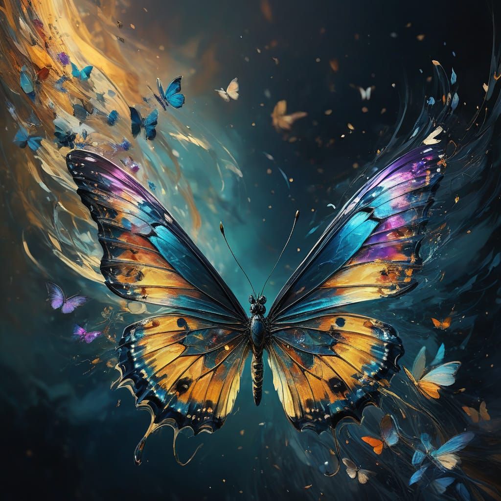 oh butterfly, fluttering by, you are a sign, that the world is aligned.  by @undefined