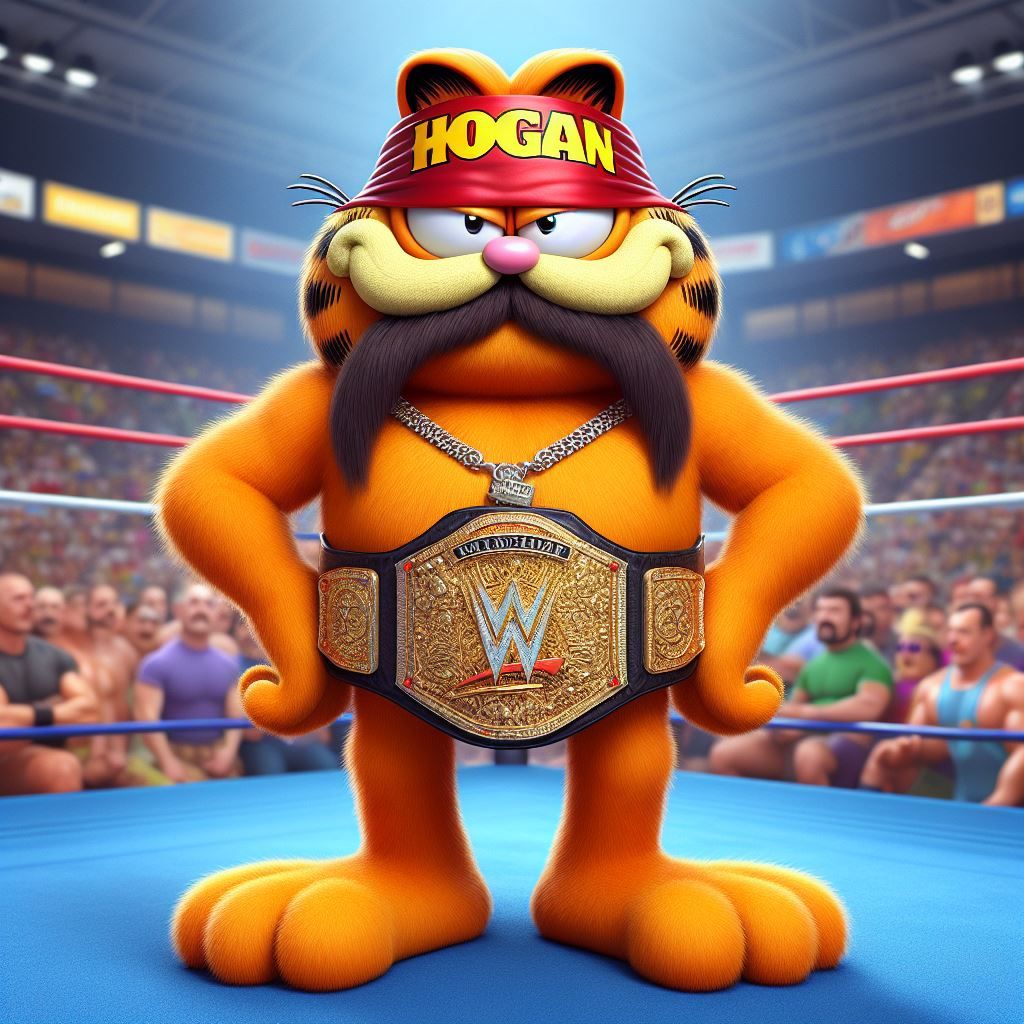 Garfield 'The Hulk' Hogan (challenge Wrestler fusion)