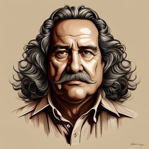 Ron Jeremy and his mustache, highly detailed - AI Generated Artwork ...