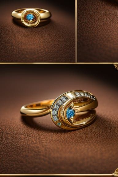 A wedding ring inside a box. detailed matte painting, deep c...