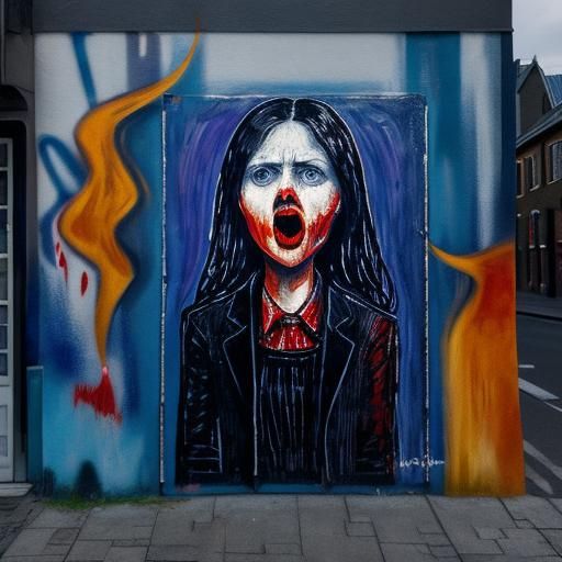 Inspired by Edvard Munch’s iconic painting 'The Scream,'. Th...