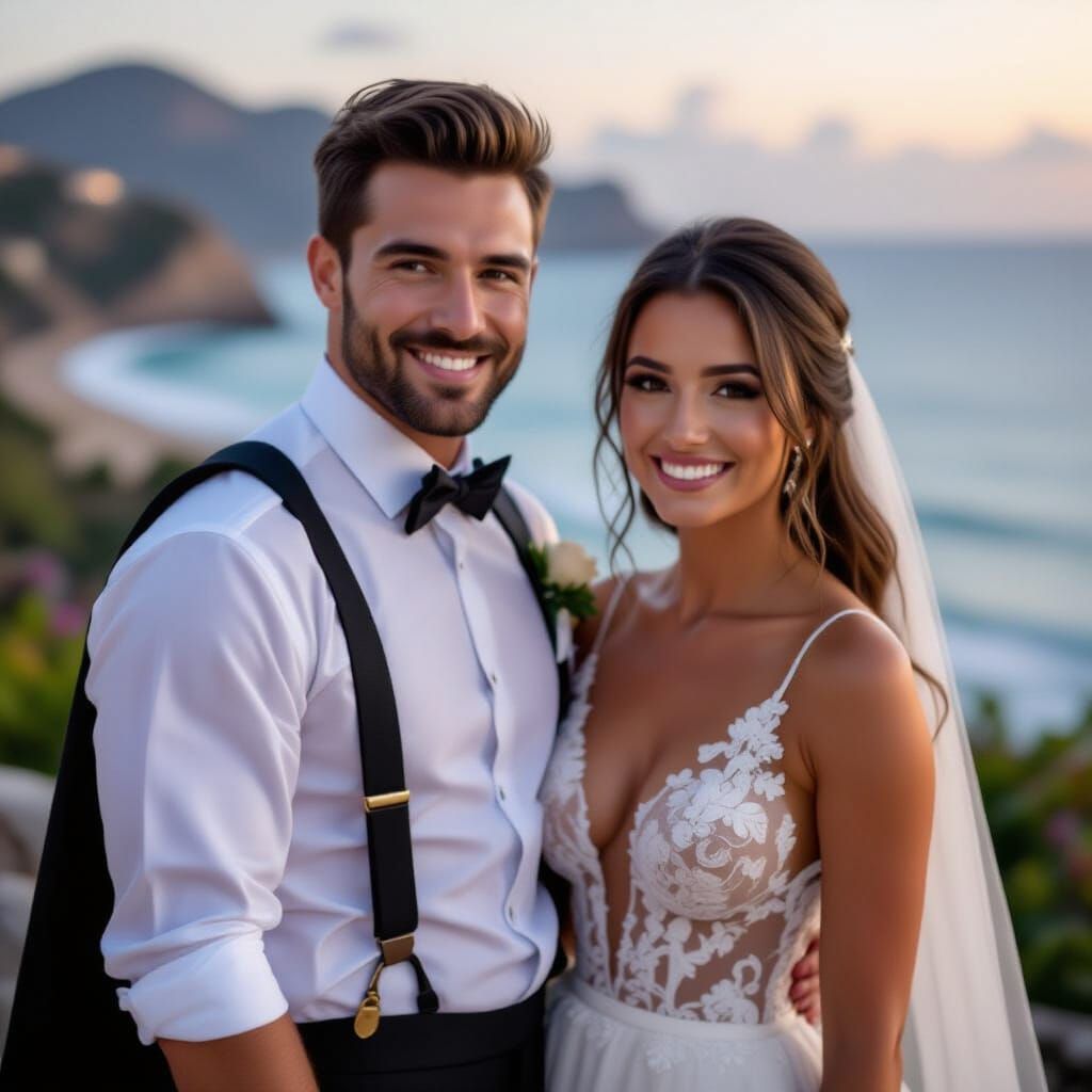 Romantic Beach Wedding at Sunset