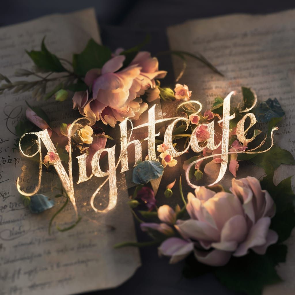 Text "NightCafe"   by @CatFriend