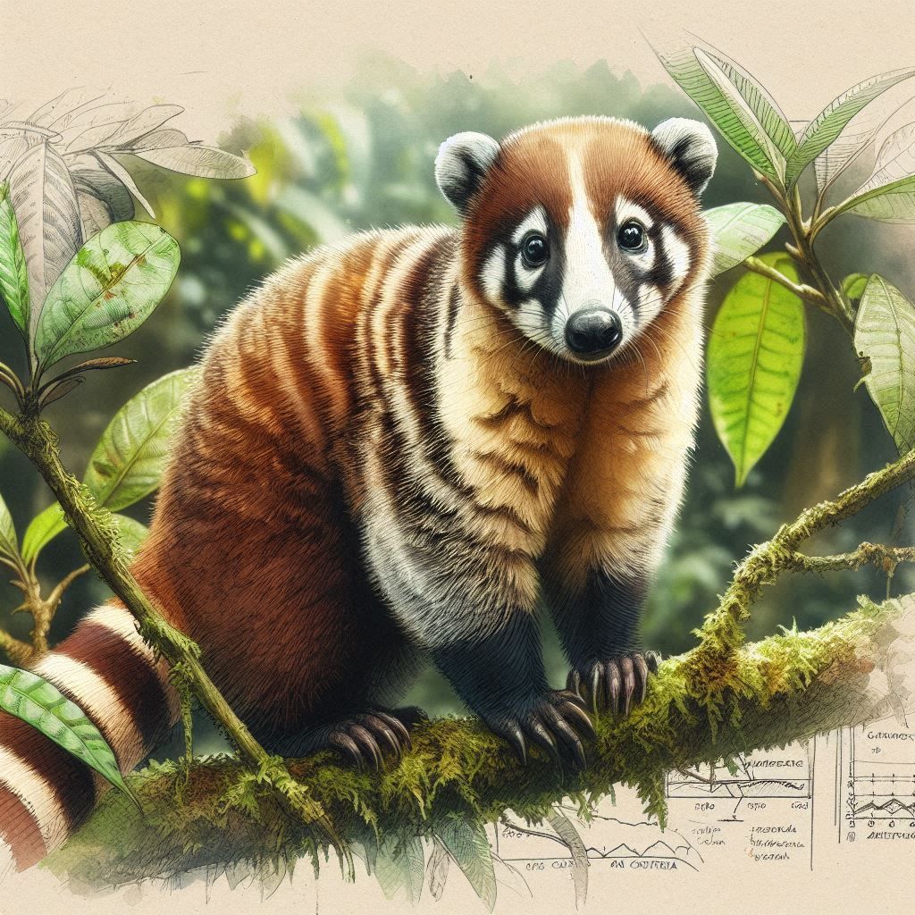 White-nosed Coati - Monteverde Cloud Forest Reserve in Costa...