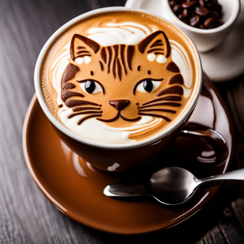 Tiger latte  by @Pez