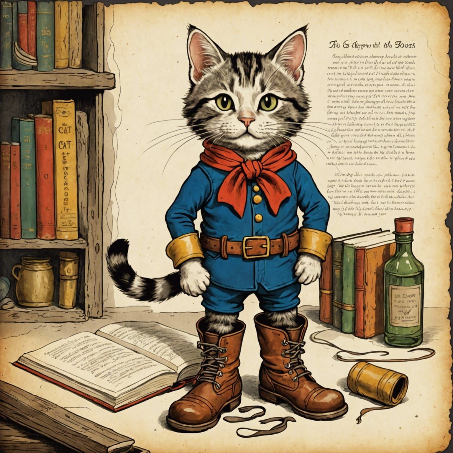 The cat with the boots   by @Fuchsia23