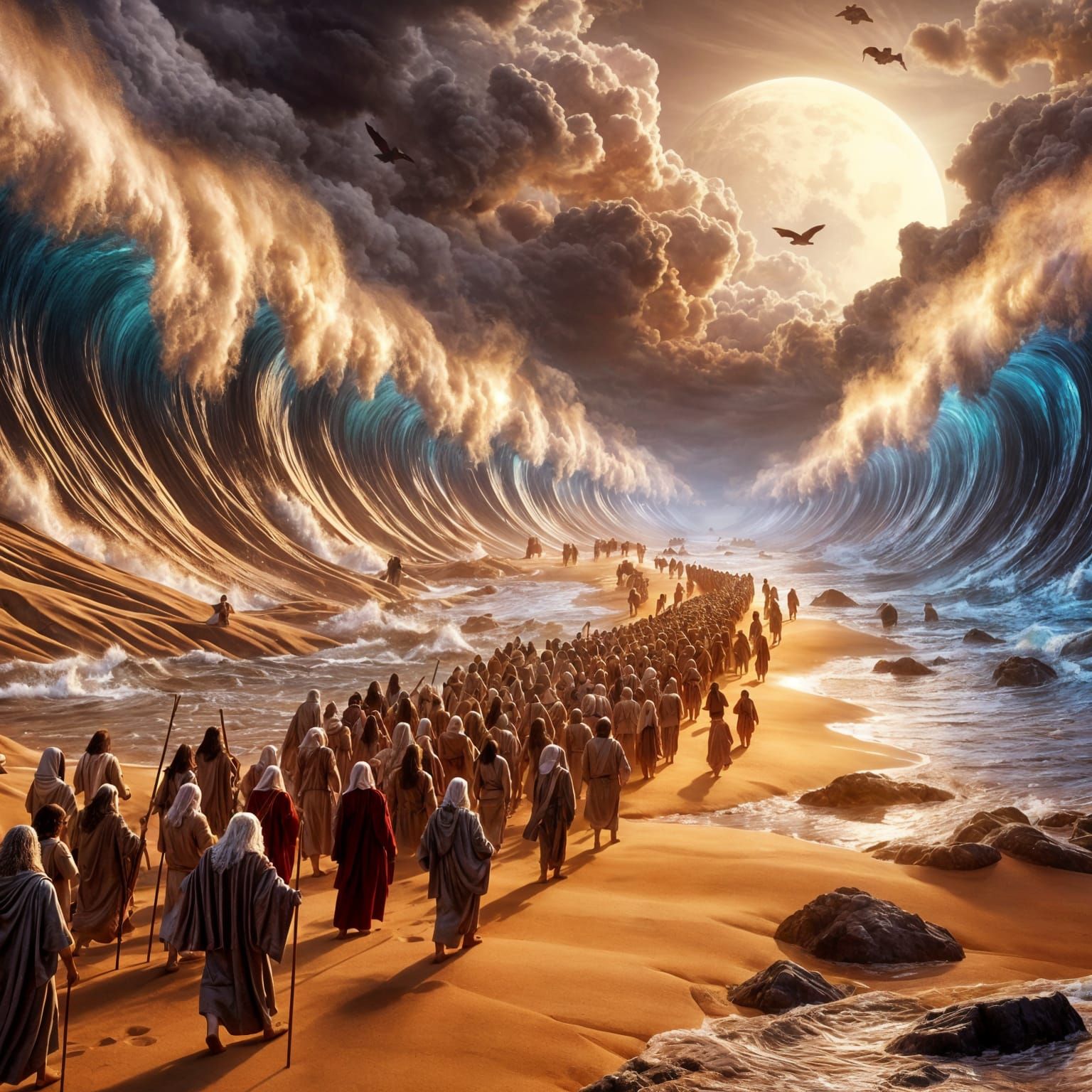 Israelites Crossing the Red Sea
