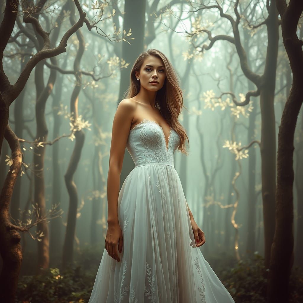 Two Identical Twin Princes Walking in Palace Garden