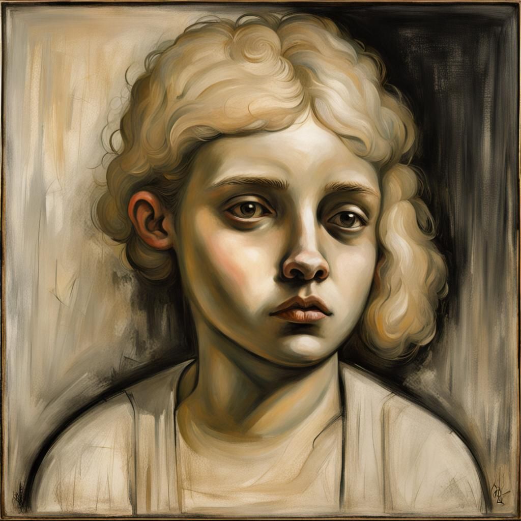 A girl by Odd Nerdrum, Ossip Zadkine and Otto Dix