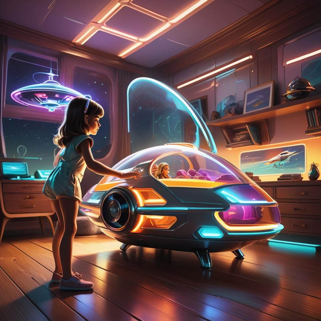 Futuristic Barbie Car  by @Kristen Dover