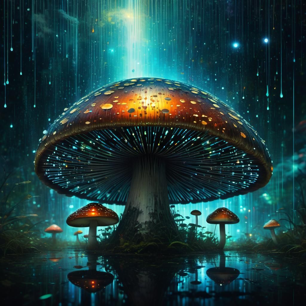 Datastream mushroom  by @Dragondrummer