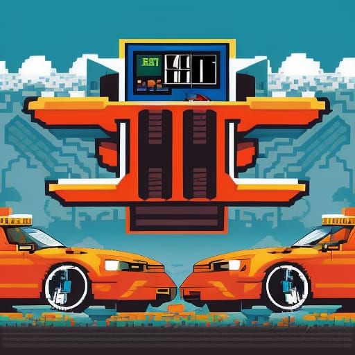 GTA pixel art style