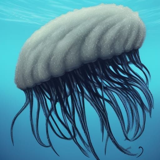 Giant jellyfish monster - AI Generated Artwork - NightCafe Creator