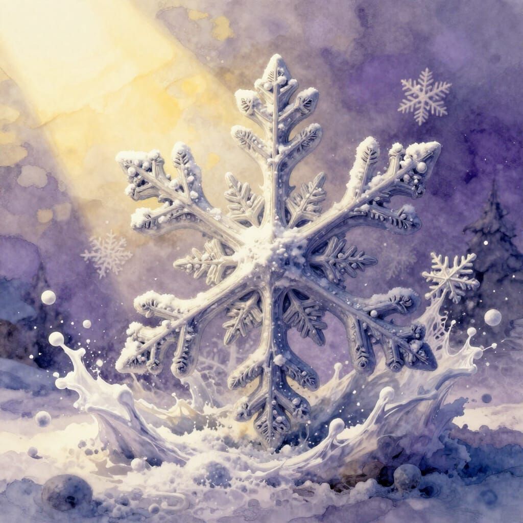 The beauty of a snowflake!   by @Brittany Mitchell