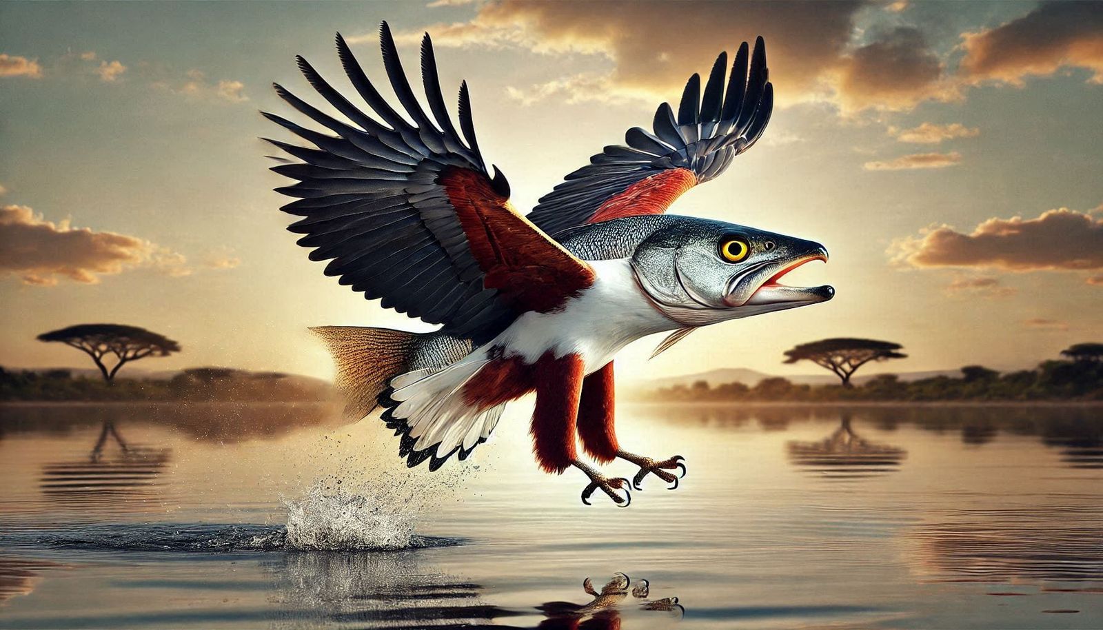 Majestic African Fish Eagle