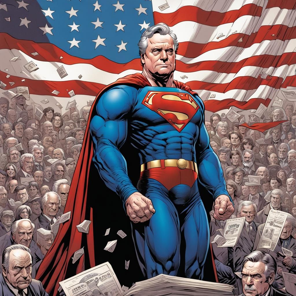 President James Buchanan as Superman Mark Brooks and Dan Mum...