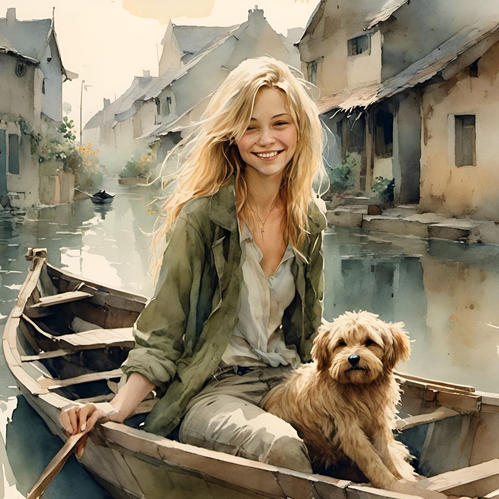 Watercolor -Enma's morning companion 