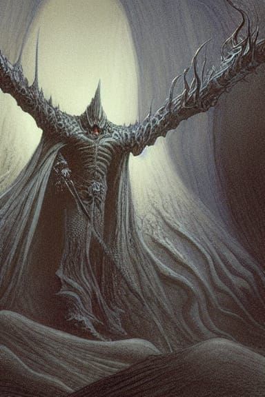 Morgoth by john howe tolkien