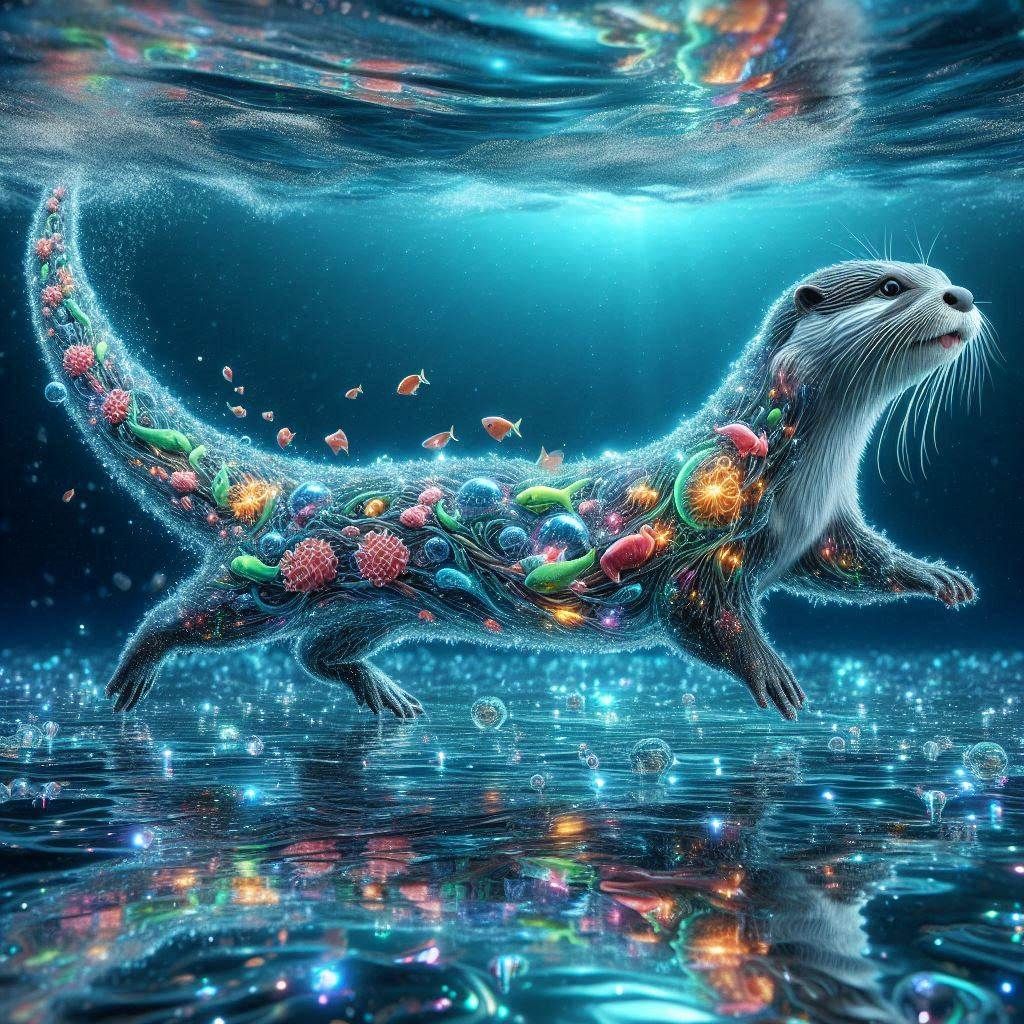 Magical Under Water Otter (3)