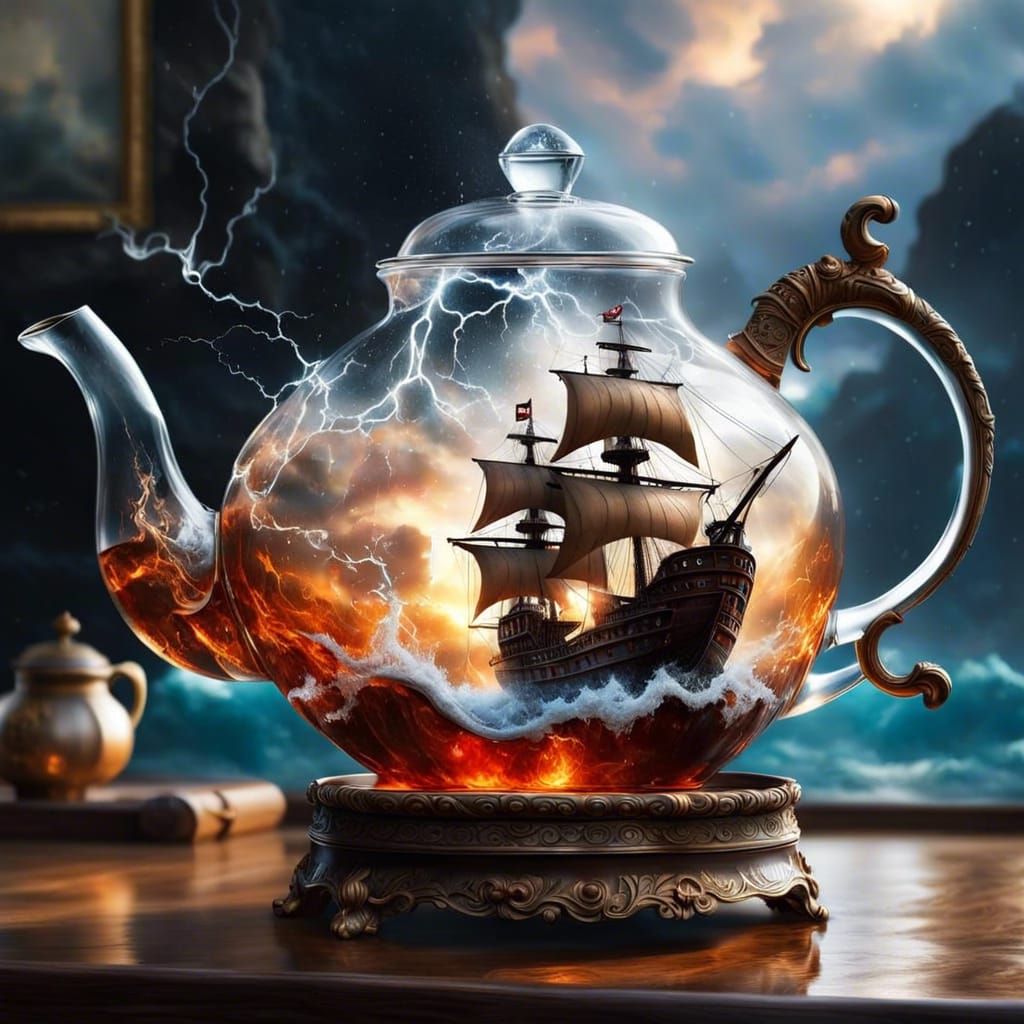Tempest in a Teapot  by @Shywolf