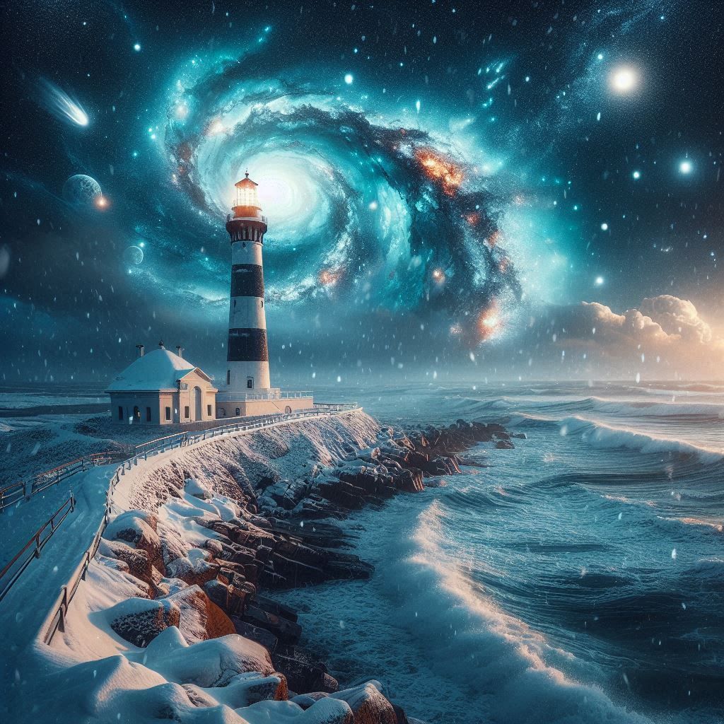 Galactic lighthouse