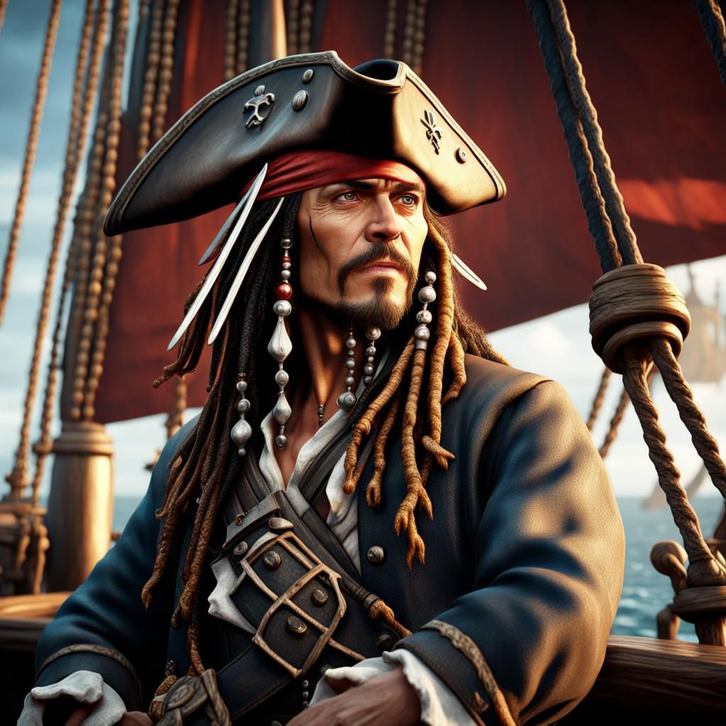 Jack Sparrow 2 - AI Generated Artwork - NightCafe Creator