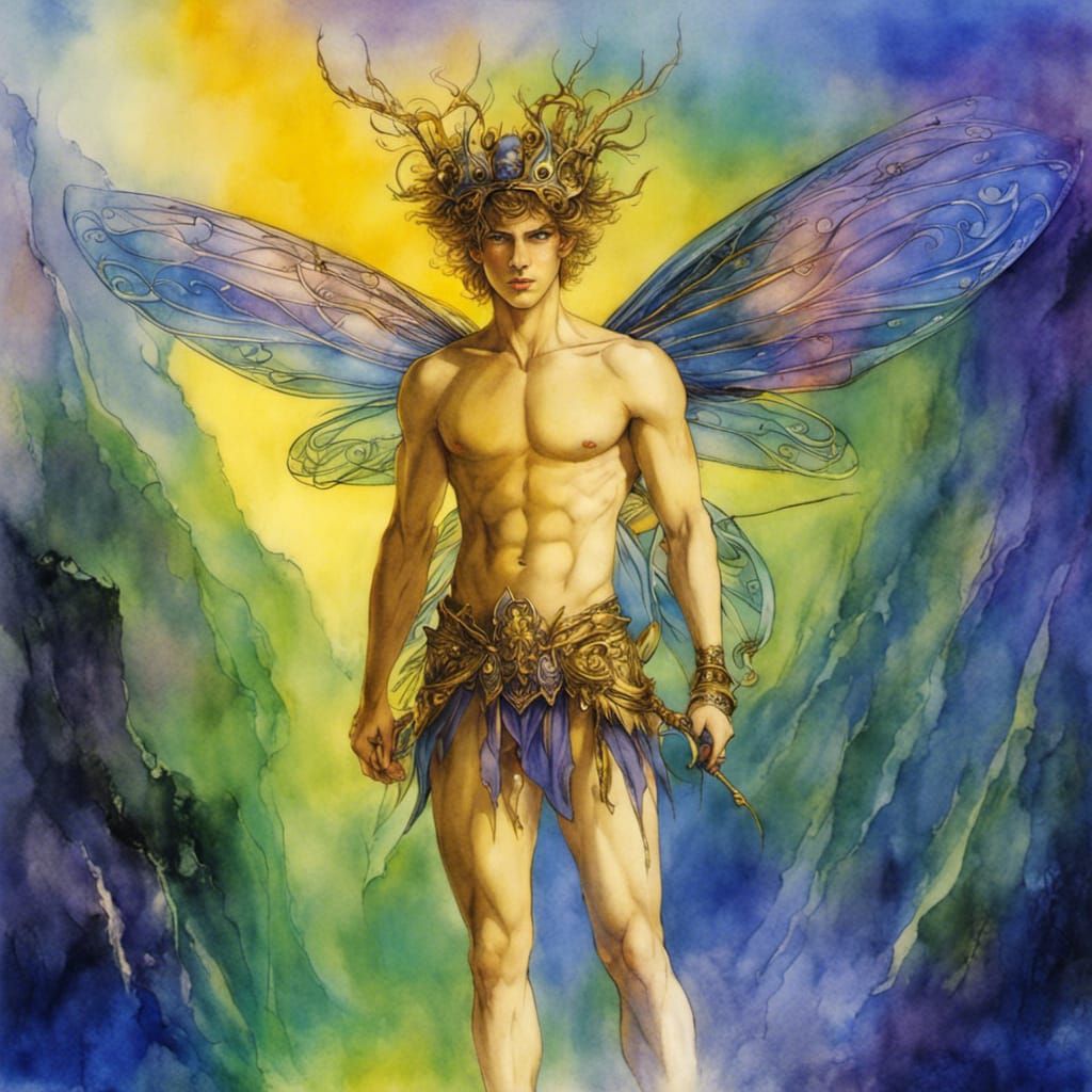 fairy king by Authur Rackham 3 - AI Generated Artwork - NightCafe Creator