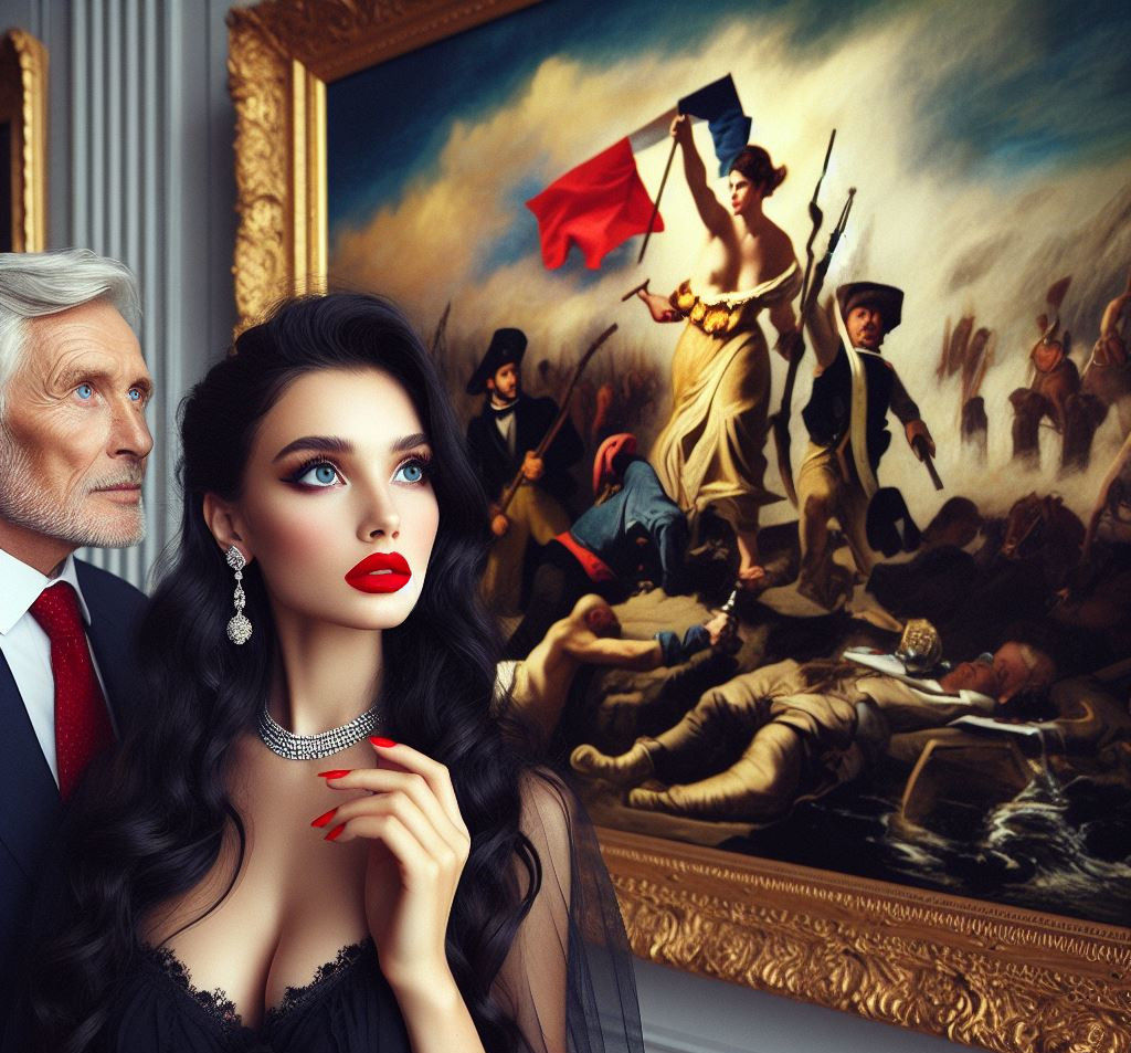 Anna contemplating French Revolutionary Art