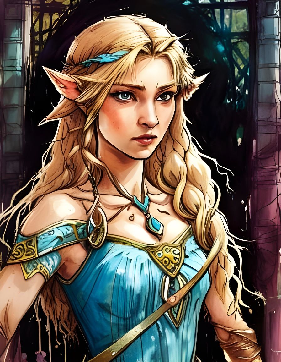 Hyrule Elven Princess wannabe II - AI Generated Artwork - NightCafe Creator