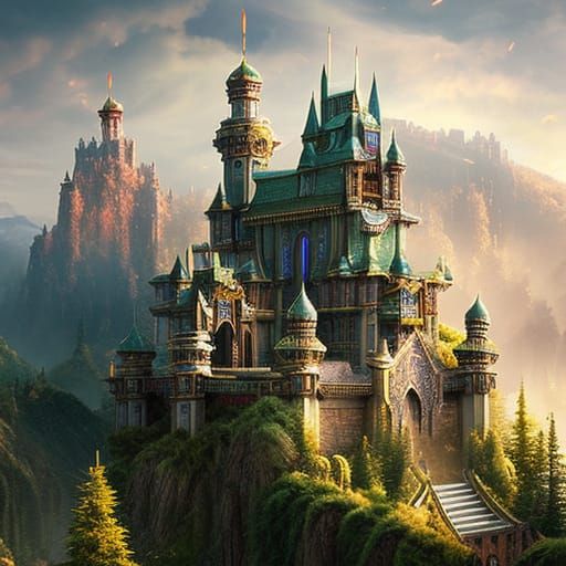 Castle on Hillside