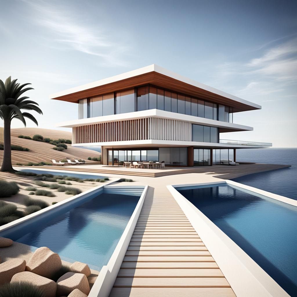 Casa junto al mar