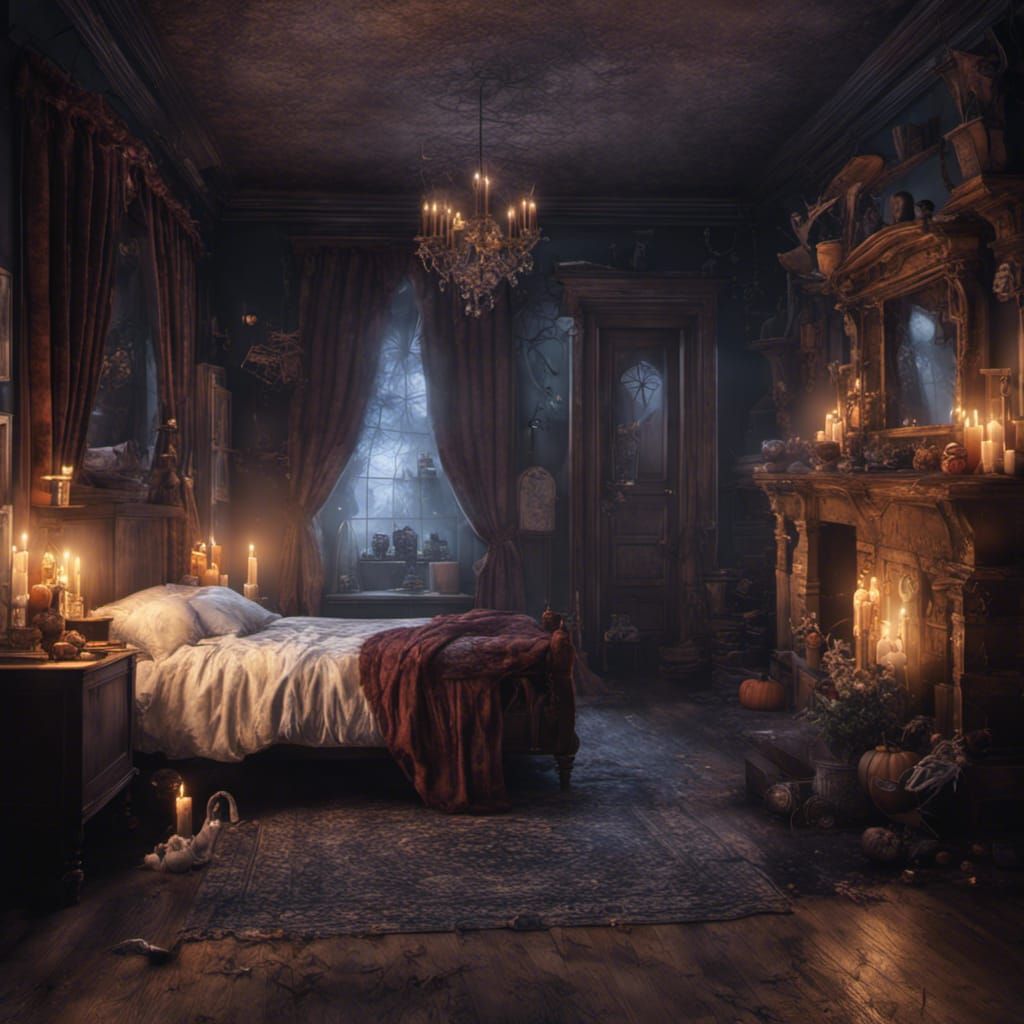 Spooky Cosy Bedroom   by @Kylers Kythulhu