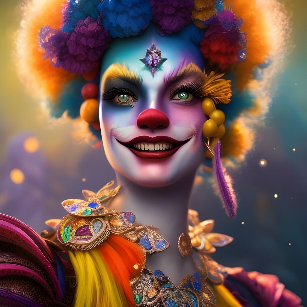 Happy clown - AI Generated Artwork - NightCafe Creator