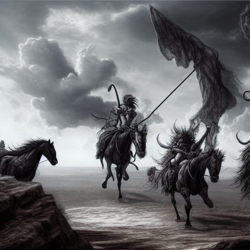 Four Horsemen of the Apocalypse, by Kentaro Miura, hyperdeta...