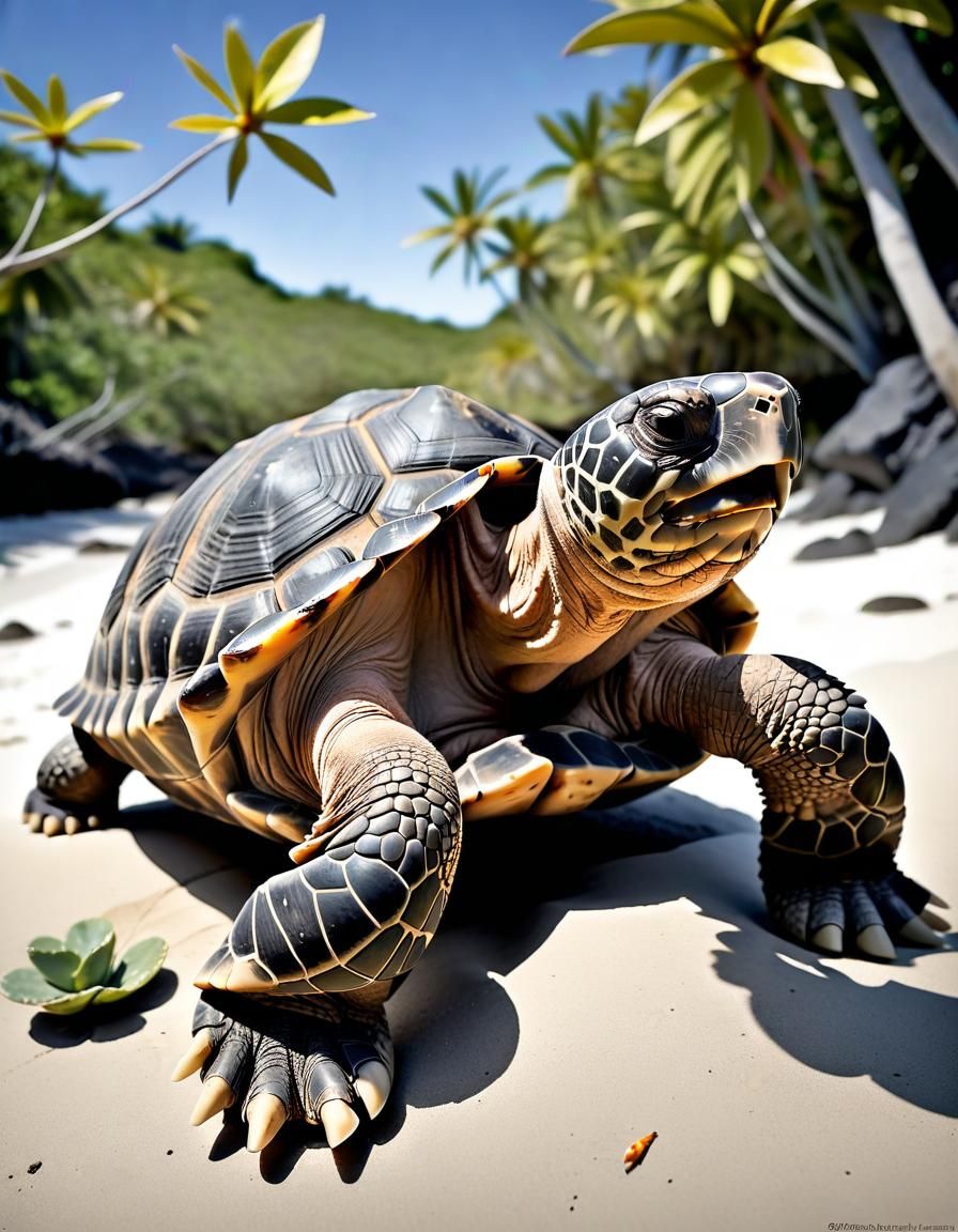 Pinta Island Tortoise: Believed to be extinct in the wild; only one ...