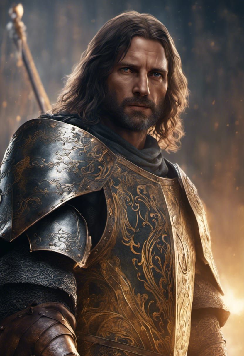 Elessar, king of Gondor  by @Manu
