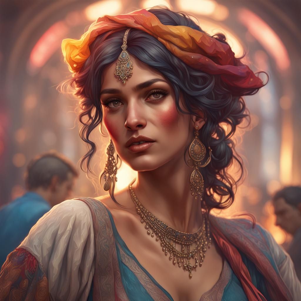 gypsy girl - AI Generated Artwork - NightCafe Creator