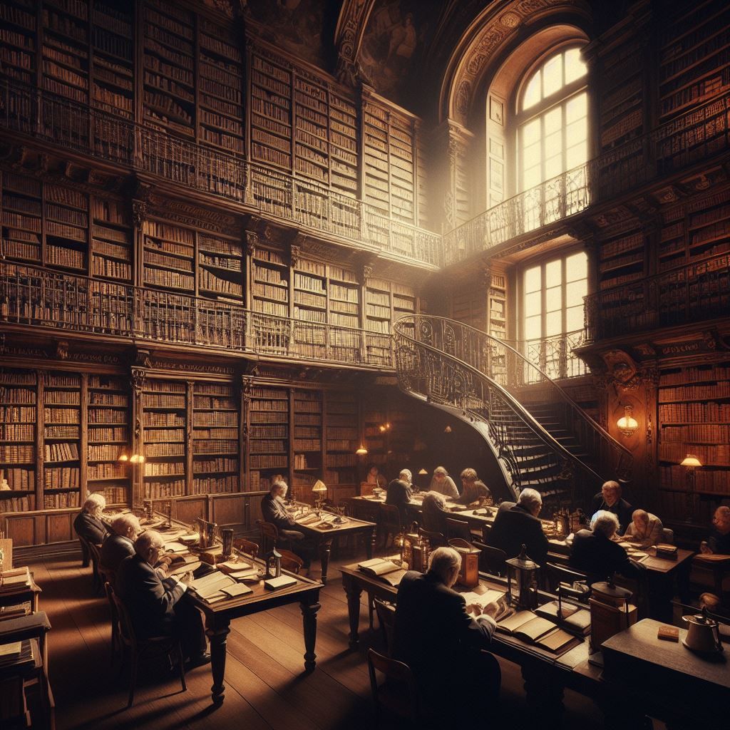 Old Parisian library