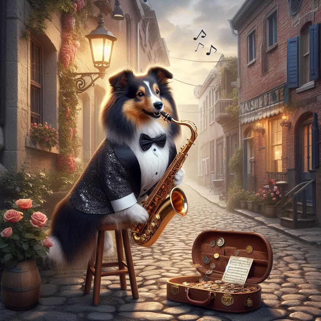 Benji the Jazz Sheltie in the UK