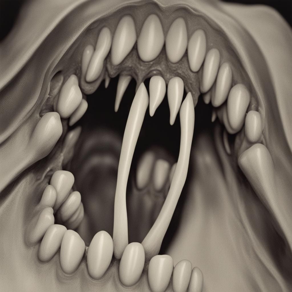 rare footage of unsettling images of tooth 🦷 - AI Generated Artwork ...