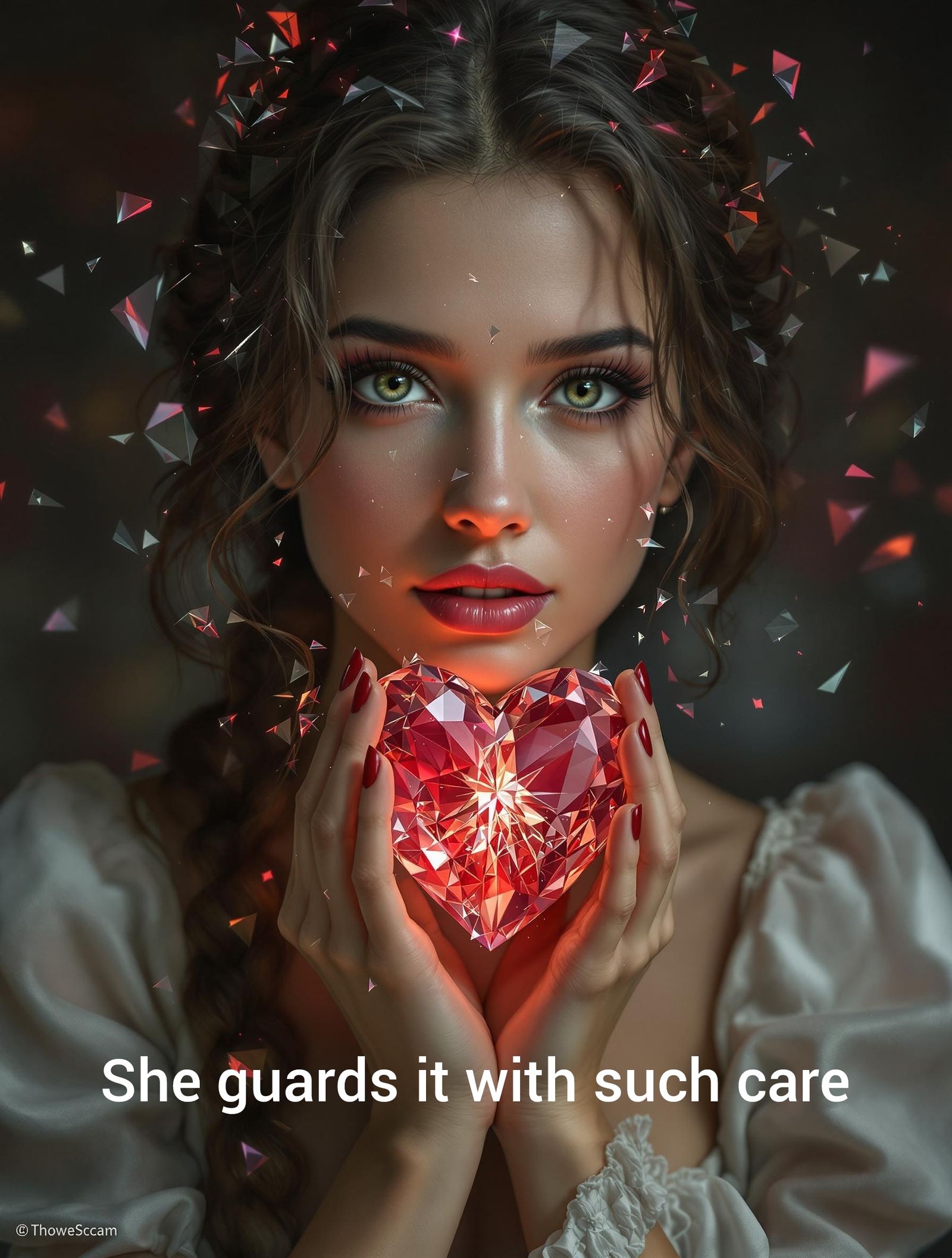 She guards it with such care