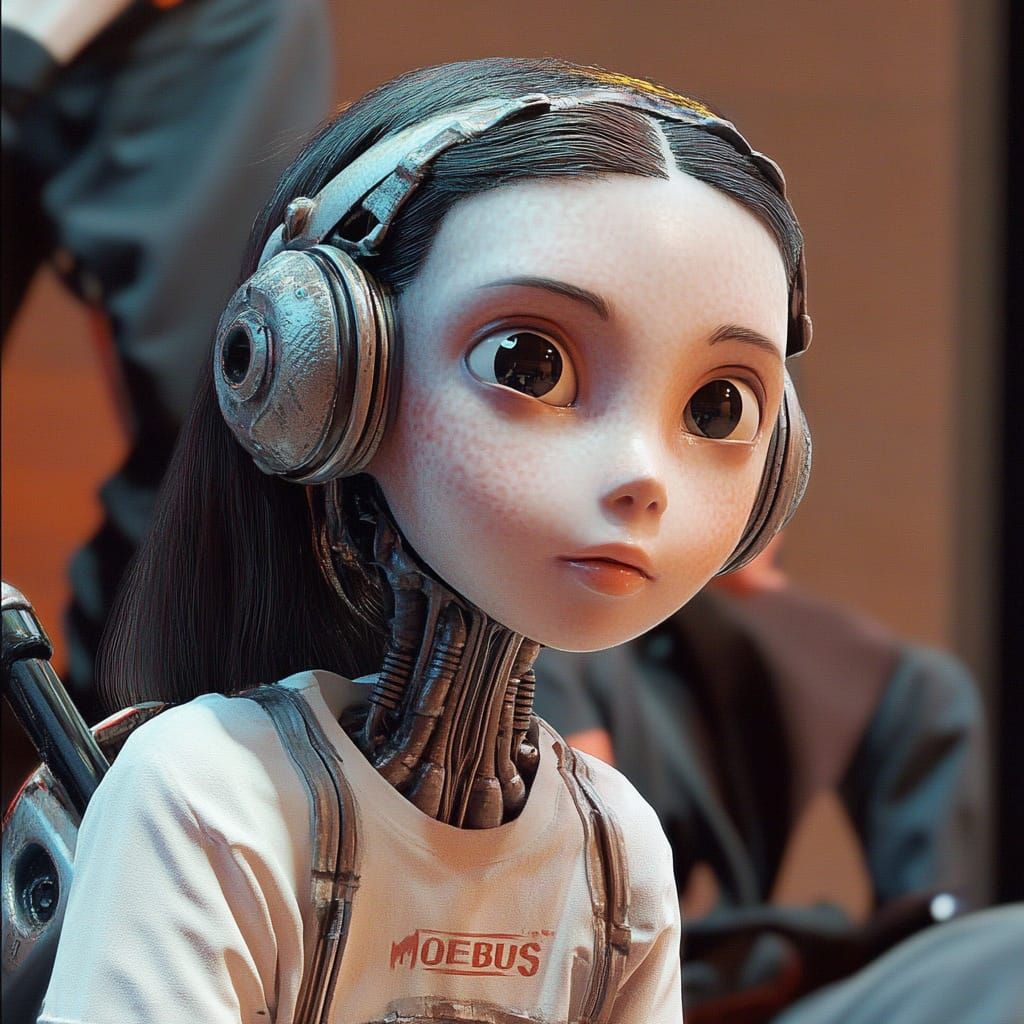 My daughter with slight improvements