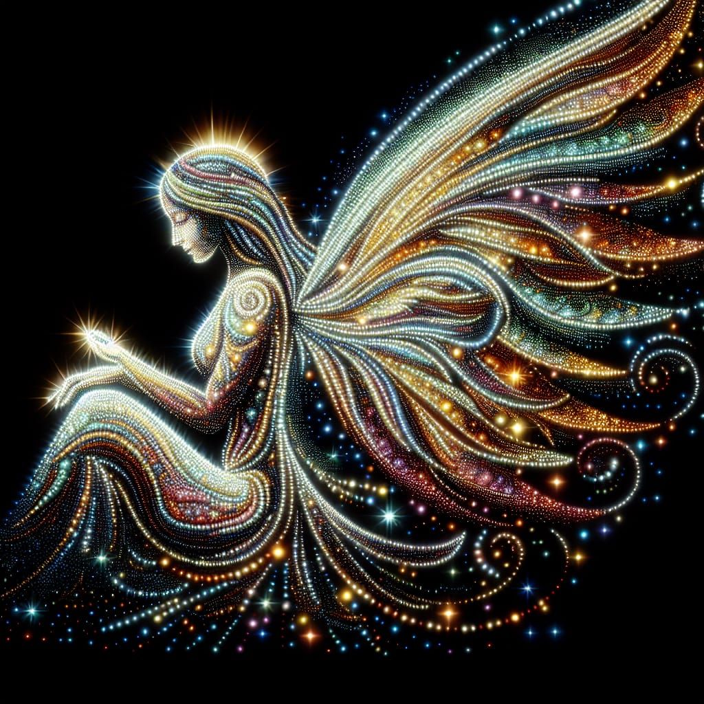 Jewel Filigree Angel Animated
