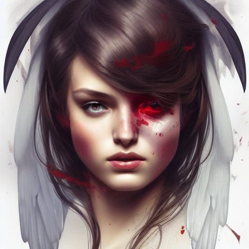 half angel, and half devil